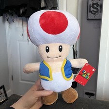 Toad Super Mario Plush Nintendo 2023 Large Toad Plush BNWT