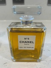 Vintage Chanel No 5 Crystal Glass Factice Display Bottle 100ml Made In France