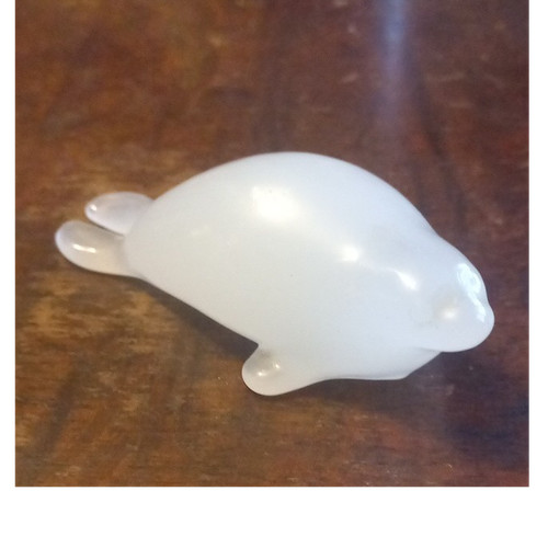 Hadeland white opaline - white, glass