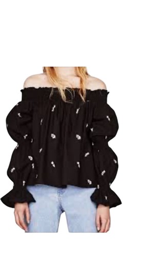 Zara off shoulder - , black