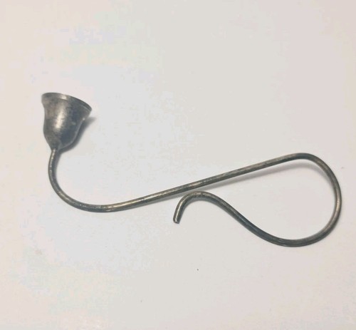 Vintage small metal candle - vintage,