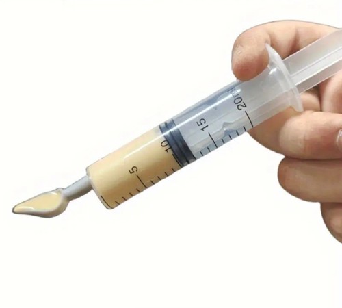 Plastic syringe spoon - 2x,