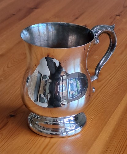 Vintage silver plated cup - silver,