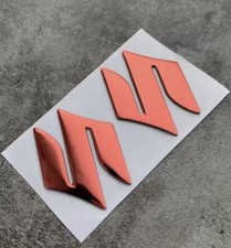 Red  3D Badge Tank Emblem Logo Sticker  For Suzuki Graphics Decals