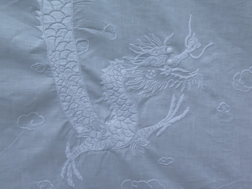 Antique 1920 white linen - 1920's,