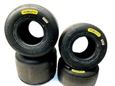 USED - KOMET K3M YELLOW TYRE SET -30 LAPS OLD - X30 - BIREL - TONY KART OTK