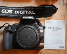 Canon 400D (body only-no lens ) DSLR-Black-working.