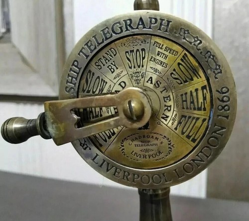 Brass telegraph antique - brass, 7"