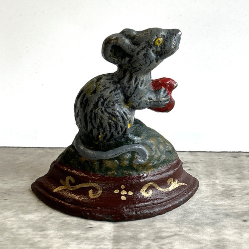 Mouse doorstop small metal - mouse,