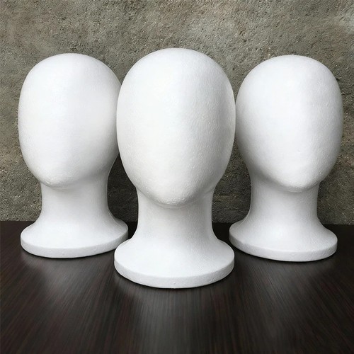 Model head white foam - 1, pc