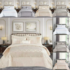 3pcs Quilted Velvet Bedspread