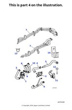Jaguar Genuine Hose Pipe Line