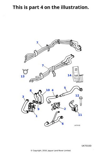 Jaguar genuine hose - genuine, line