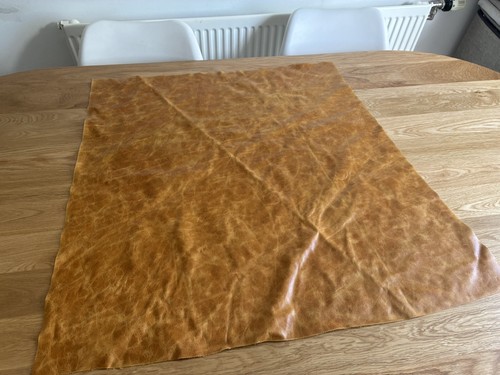 Distressed tan leather cowhide - tan,