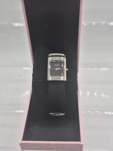 Seksy ladies watch black - black, strap