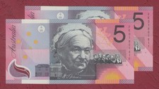 AUSTRALIAN BANKNOTE $5 Five