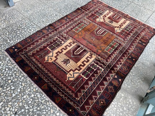 3x4 antique afghan hand - antique,