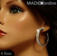 Hoop earrings big sparkle - earrings,,