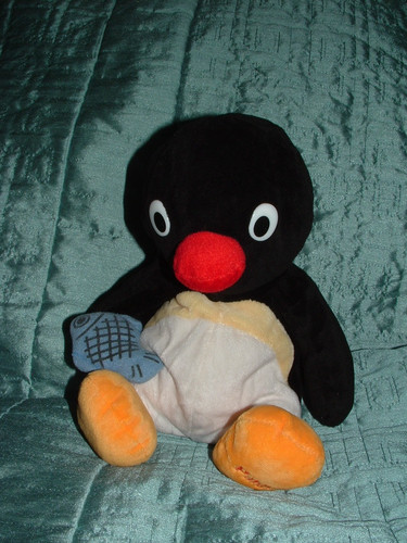Vintage pingu plush - pingu, 10"