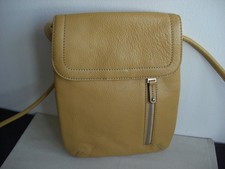 Tignanello Leather Crossbody Bag Mustard