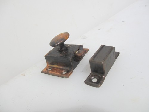Vintage iron sprung - lock, old