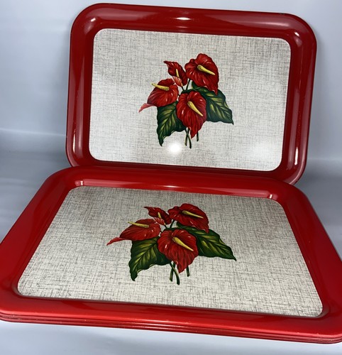 Vtg 1950s metal serving tray - 4,