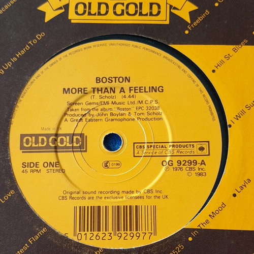 Boston more than feeling - than,