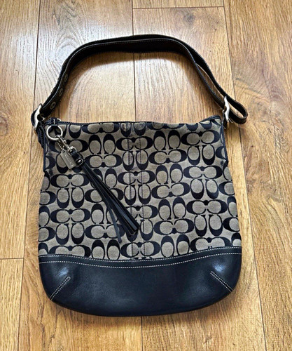 Coach signature canvas leather - signature, canvas/leather
