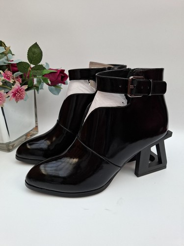 Jeffrey campbell black leather - black,