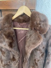 Musquash Fur Coat, 3/4 Length