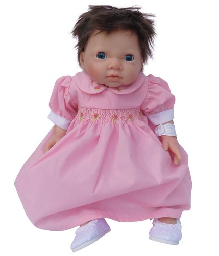 Frilly lily pink hand smocked - pink,