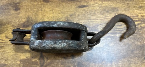 Vintage wooden and metal - and,
