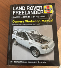 Land Rover Freelander (Nov 2006-2014) Haynes Repair Manual 56-64 Reg Diesel