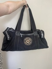 Kipling black duffel - black, bag