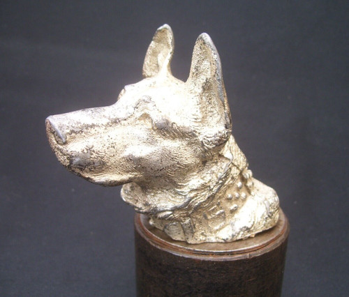 Vintage alsatian head car - alsatian,