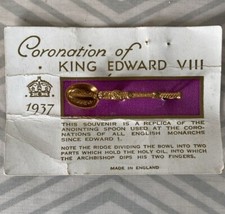 King Edward VIII Vintage Replica Metal Anointing Spoon Coronation