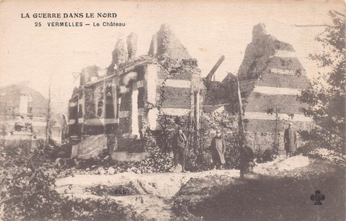 Postcard ww1 bomb damage - damage,