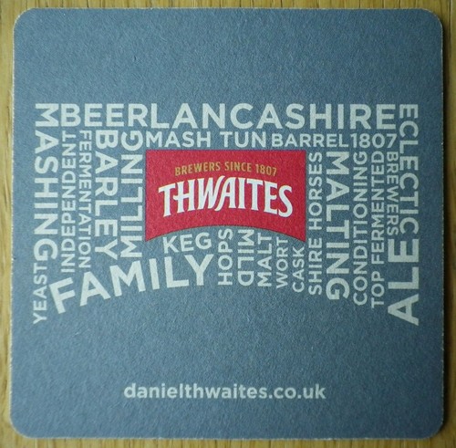 Thwaites beer mat - thwaites,