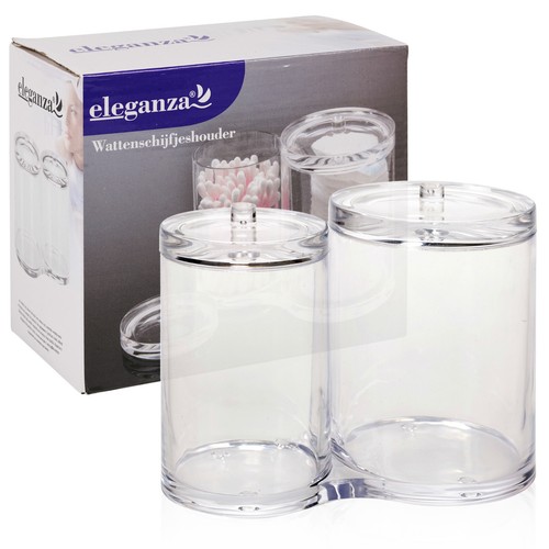 Clear acrylic cotton pad - acrylic,