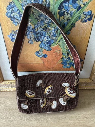 Handmade beaded shoulder - shoulder, bag