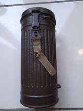 WW2 German Wehrmacht Gas Mask Tin 1944