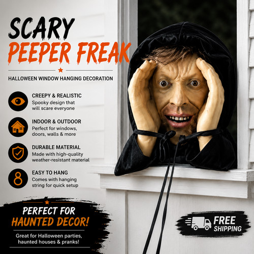 Scary peeper freak halloween - freak,