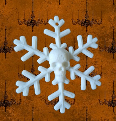 Skull snowflake gothic - skull,