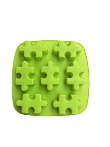 Green jigsaw puzzle silicone - puzzle,