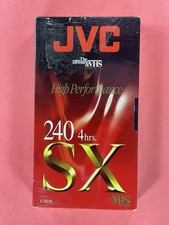 JVC SX180 High Performance Blank VHS Video Cassettes New Sealed 180 Mins