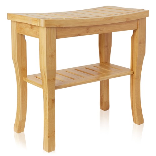 Bamboo shower bench - bench, with