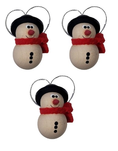 Wooden snowman christmas - wooden,