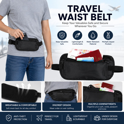 Travel waist belt - travel,