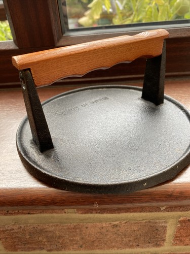 Cast iron burger - iron, round