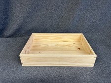 Shallow BLANK Wooden Wine Box - Cellar Rack Storage Display Case